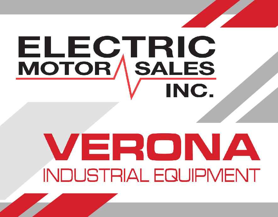 Electric Motor Sales and Verona Logo Graphic
